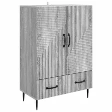   vidaXL Széf fiókkal Szürke Sonoma 66 x 34,5 x 95 cm Szerelt Fa