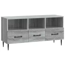   vidaXL TV szekrény fiókkal Szürke Sonoma 102 x 34,5 x 50 cm Szerelt Fa