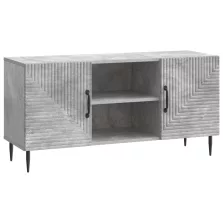   vidaXL TV szekrény Betonszürke 102 x 34,5 x 50 cm Szerelt Fa