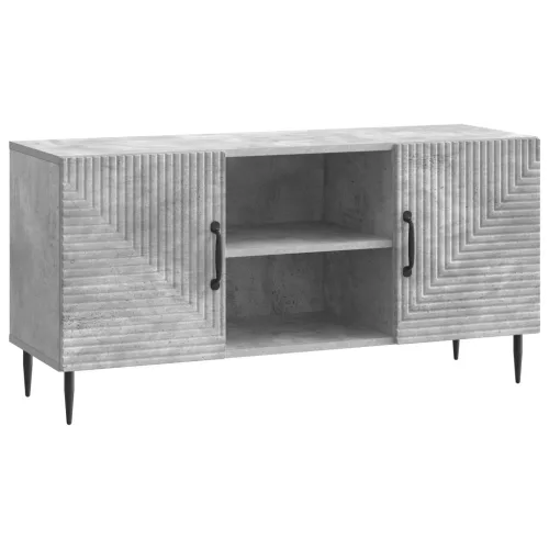 vidaXL TV szekrény Betonszürke 102 x 34,5 x 50 cm Szerelt Fa