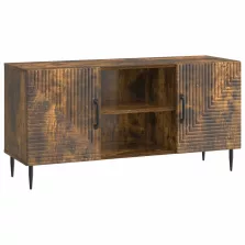   vidaXL TV szekrény Füstös Tölgy 102 x 34,5 x 50 cm Szerelt Fa