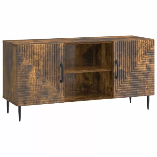 vidaXL TV szekrény Füstös Tölgy 102 x 34,5 x 50 cm Szerelt Fa