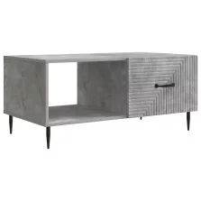   vidaXL Dohányzóasztal Betonszürke 90 x 50 x 40 cm Szerelt Fa