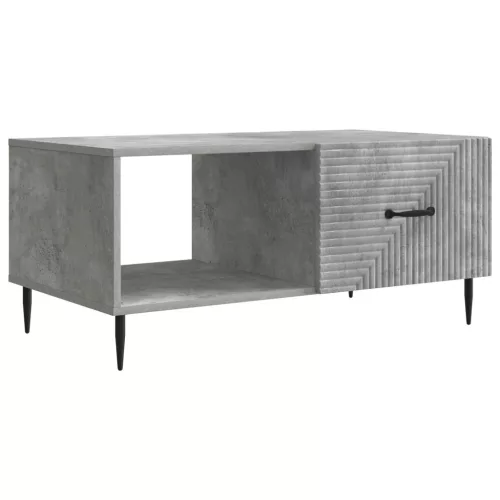 vidaXL Dohányzóasztal Betonszürke 90 x 50 x 40 cm Szerelt Fa