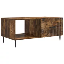   vidaXL Dohányzóasztal Füstös Tölgy 90 x 50 x 40 cm Szerelt Fa