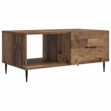 vidaXL Dohányzóasztal Antik Fa 90 x 50 x 40 cm Szerelt Fa