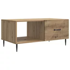   vidaXL Dohányzóasztal Kézműves Tölgy 90 x 50 x 40 cm Szerelt Fa