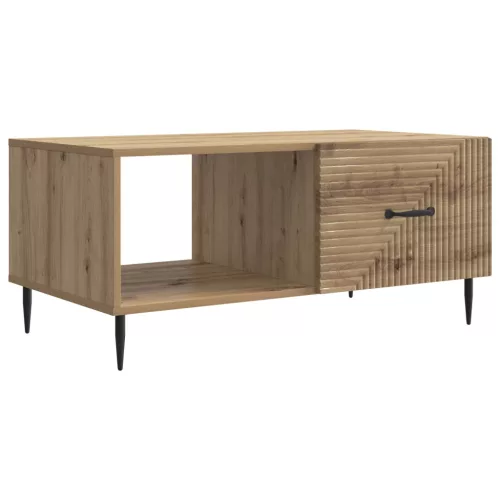 vidaXL Dohányzóasztal Kézműves Tölgy 90 x 50 x 40 cm Szerelt Fa