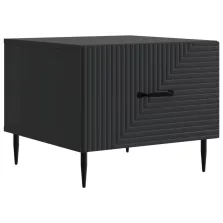   vidaXL Dohányzóasztal fiókkal Fekete 49 x 50 x 40 cm Szerelt Fa