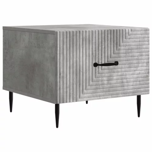 vidaXL Dohányzóasztal fiókkal Betonszürke 49 x 50 x 40 cm Szerelt Fa