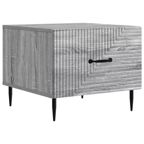 vidaXL Dohányzóasztal fiókkal Szürke Sonoma 49 x 50 x 40 cm Szerelt Fa