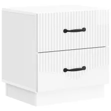   vidaXL Éjjeliszekrény Magasfényű Fehér 43 x 34,5 x 44,5 cm Szerelt Fa