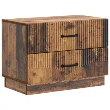   vidaXL Éjjeliszekrény fiókkal Antik Fa 62 x 34,5 x 44,5 cm Szerelt Fa