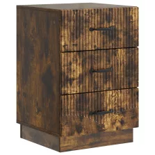   vidaXL Éjjeliszekrény Füstös Tölgy 43 x 41 x 63,5 cm Szerelt Fa