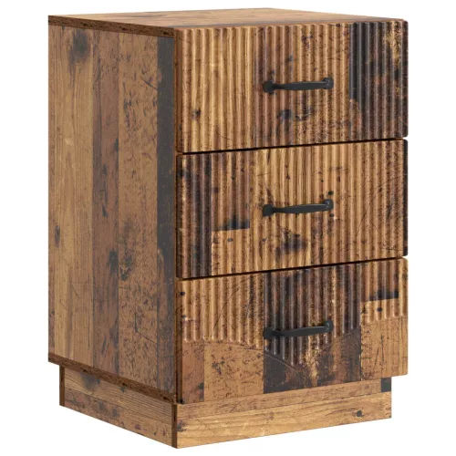 vidaXL Éjjeliszekrény fiókkal Antik Fa 43 x 41 x 63,5 cm Szerelt Fa