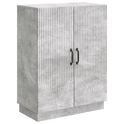 vidaXL Széf Betonszürke 66 x 34,5 x 87 cm Szerelt Fa