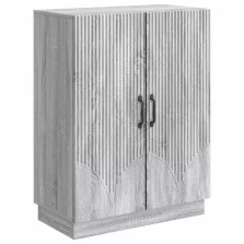 vidaXL Széf Szürke Sonoma 66 x 34,5 x 87 cm Szerelt Fa