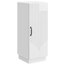   vidaXL Széf Magasfényű Fehér 33 x 34,5 x 87 cm Szerelt Fa