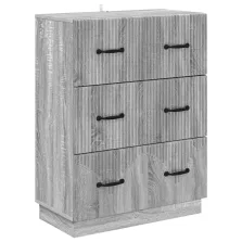   vidaXL Fiókos szekrény Szürke Sonoma 66 x 34,5 x 87 cm Szerelt Fa