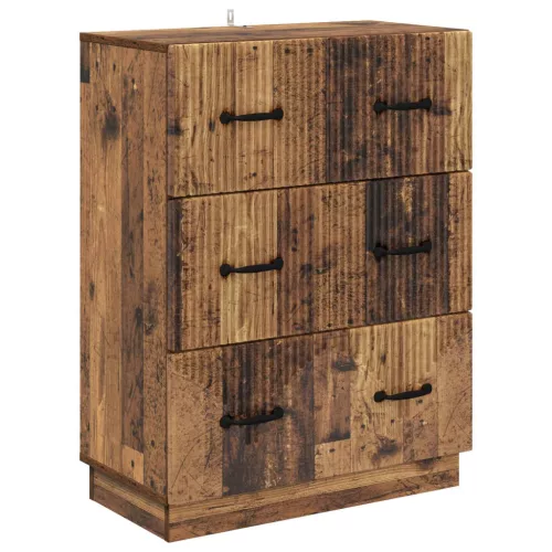 vidaXL Fiókos szekrény Antik Fa 66 x 34,5 x 87 cm Szerelt Fa