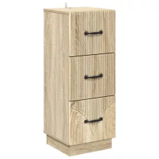   vidaXL Fiókos szekrény Sonoma Tölgy 33 x 34,5 x 87 cm Szerelt Fa