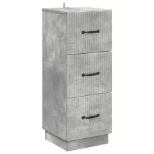   vidaXL Fiókos szekrény Betonszürke 33 x 34,5 x 87 cm Szerelt Fa