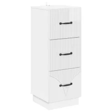   vidaXL Fiókos szekrény Magasfényű Fehér 33 x 34,5 x 87 cm Szerelt Fa