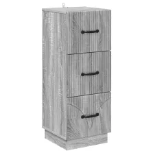   vidaXL Fiókos szekrény Szürke Sonoma 33 x 34,5 x 87 cm Szerelt Fa