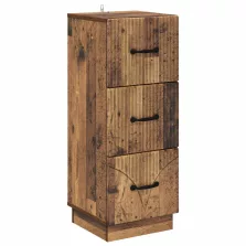   vidaXL Fiókos szekrény Antik Fa 33 x 34,5 x 87 cm Szerelt Fa