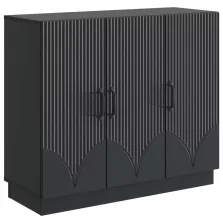 vidaXL Széf Fekete 89 x 34,5 x 77 cm Szerelt Fa