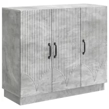 vidaXL Széf Betonszürke 89 x 34,5 x 77 cm Szerelt Fa