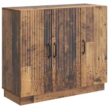 vidaXL Széf Antik Fa 89 x 34,5 x 77 cm Szerelt Fa