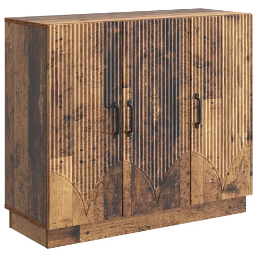 vidaXL Széf Antik Fa 89 x 34,5 x 77 cm Szerelt Fa