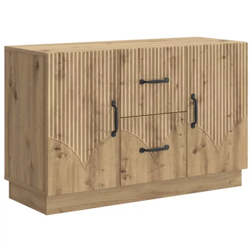 vidaXL Széf fiókkal Kézműves Tölgy 89 x 34,5 x 57 cm Szerelt Fa