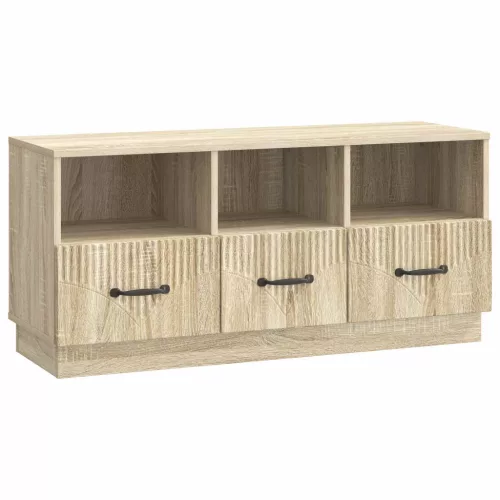 vidaXL TV szekrény fiókkal Sonoma Tölgy 102 x 34,5 x 47 cm Szerelt Fa