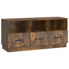   vidaXL TV szekrény fiókkal Füstös Tölgy 102 x 34,5 x 47 cm Szerelt Fa