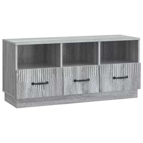vidaXL TV szekrény fiókkal Szürke Sonoma 102 x 34,5 x 47 cm Szerelt Fa