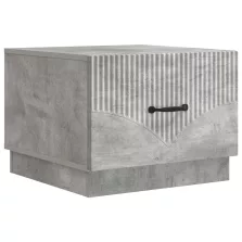   vidaXL Dohányzóasztal fiókkal Betonszürke 49 x 50 x 37 cm Szerelt Fa