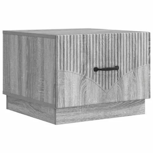 vidaXL Dohányzóasztal fiókkal Szürke Sonoma 49 x 50 x 37 cm Szerelt Fa