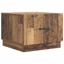   vidaXL Dohányzóasztal fiókkal Antik Fa 49 x 50 x 37 cm Szerelt Fa