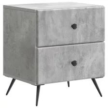   vidaXL Éjjeliszekrény Betonszürke 43 x 34,5 x 47,5 cm Szerelt Fa