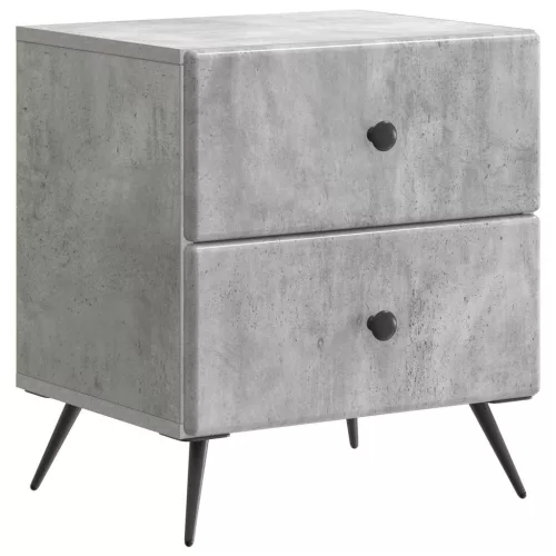 vidaXL Éjjeliszekrény Betonszürke 43 x 34,5 x 47,5 cm Szerelt Fa