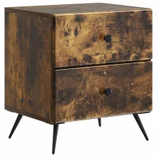   vidaXL Éjjeliszekrény Füstös Tölgy 43 x 34,5 x 47,5 cm Szerelt Fa