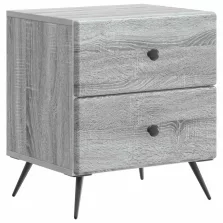   vidaXL Éjjeliszekrény Szürke Sonoma 43 x 34,5 x 47,5 cm Szerelt Fa