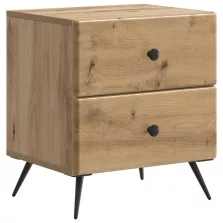   vidaXL Éjjeliszekrény Kézműves Tölgy 43 x 34,5 x 47,5 cm Szerelt Fa