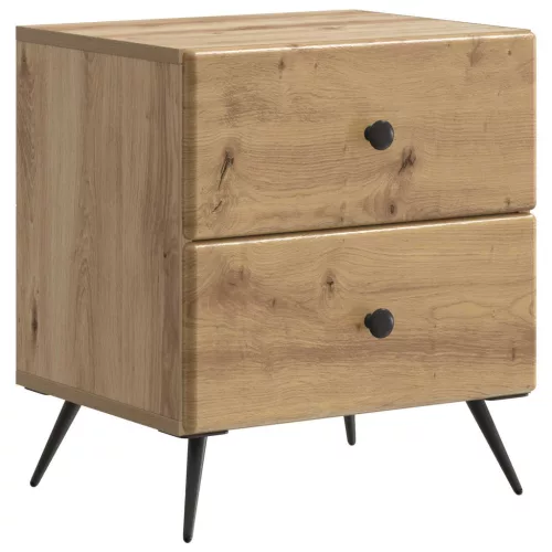 vidaXL Éjjeliszekrény Kézműves Tölgy 43 x 34,5 x 47,5 cm Szerelt Fa