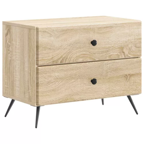 vidaXL Éjjeliszekrény Sonoma Tölgy 62 x 34,5 x 47,5 cm Szerelt Fa