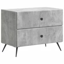   vidaXL Éjjeliszekrény Betonszürke 62 x 34,5 x 47,5 cm Szerelt Fa