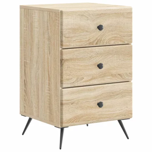vidaXL Éjjeliszekrény Sonoma Tölgy 43 x 41 x 66,5 cm Szerelt Fa