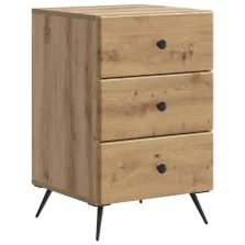   vidaXL Éjjeliszekrény Kézműves Tölgy 43 x 41 x 66,5 cm Szerelt Fa